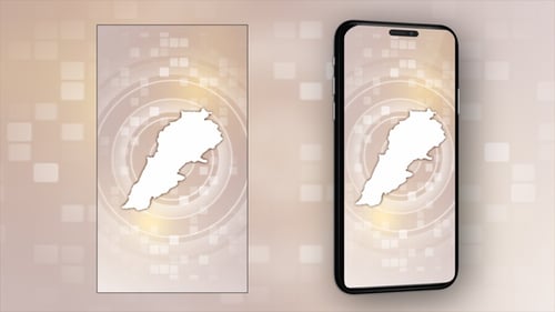 Lebanon Animated Map - Vertical Video