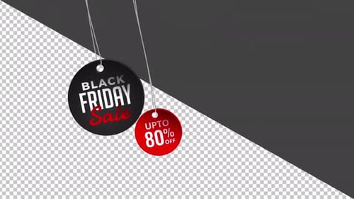 Animated Black Friday Sale Discount Price Tags
