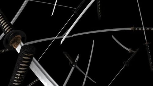 Fallendes Katana