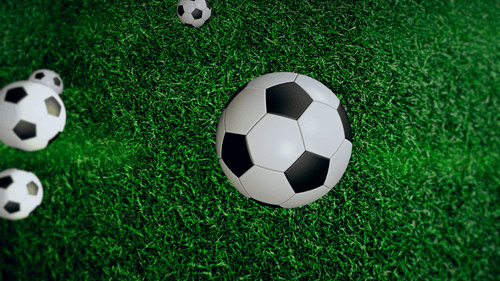 Soccer Ball On Green Grass Field 4 K
