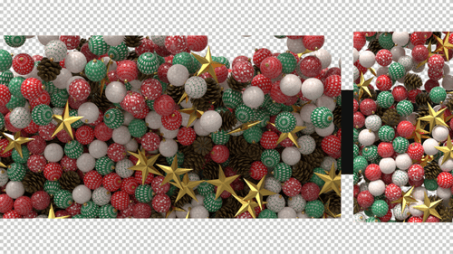 Pack Of 2 Christmas Ball Transitions On Alpha Loop