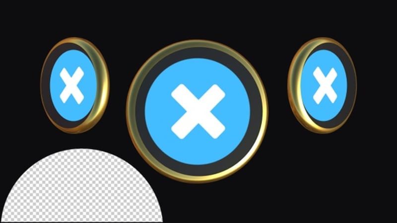 3D Animation of Cross Mark Notification | Alpha Channel, Elements ...