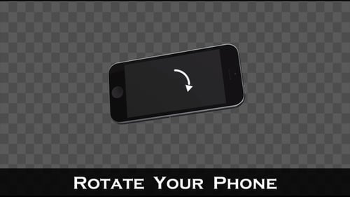 Animated Smartphone Device Orientation Rotation Indicator