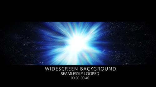 Cosmic Light Burst Particle Starfield Seamless Loop