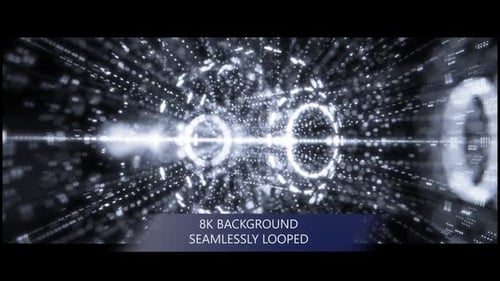 Futuristischer Glow Hud Vj Loop Hintergrund 8K