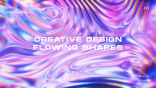 Fundo de formas fluidas de líquido colorido iridescente