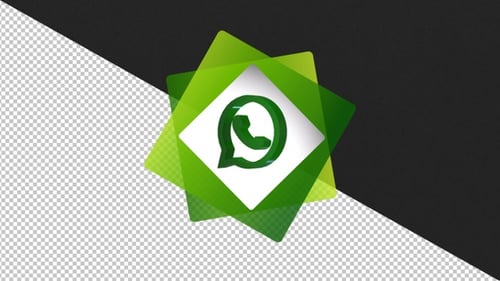 Animated 3D WhatsApp Logo Spinning in Modern Style
