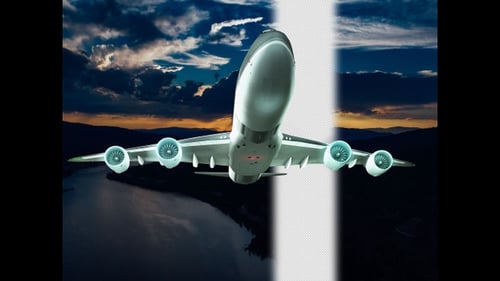 Cinematic Airplane Flying Wipe Transition Effect