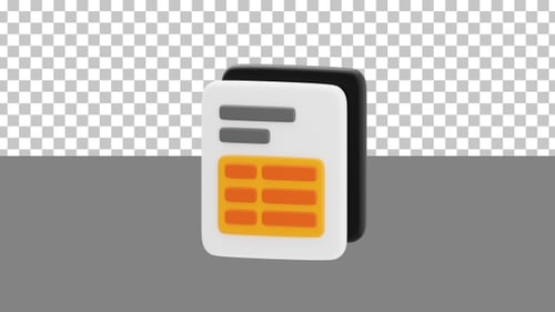 3D Animation of Report | Alpha Channel