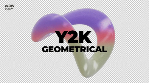 3 D Animation Y2 K 3 D Geometric Purple Red V9 Loop No Background