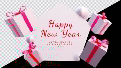 Modern Christmas Celebration Reveal Frame with Gifts