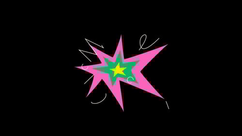 Dynamic Flat Design Starburst Explosion Pack