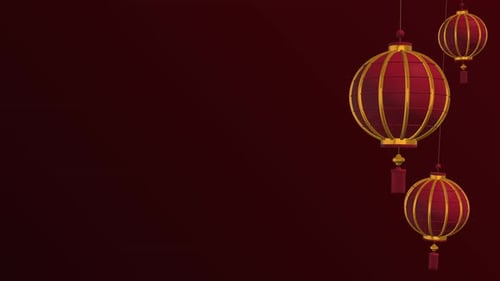 Animated Chinese New Year Lanterns for Festive Backgrounds