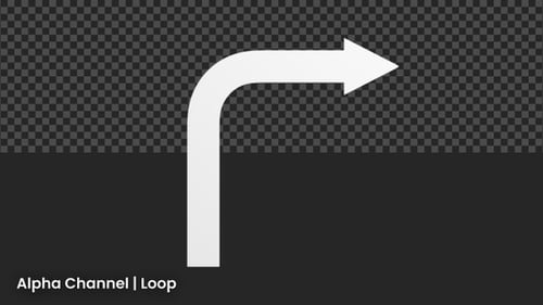 Corner Arrow Animation | Alpha Loop