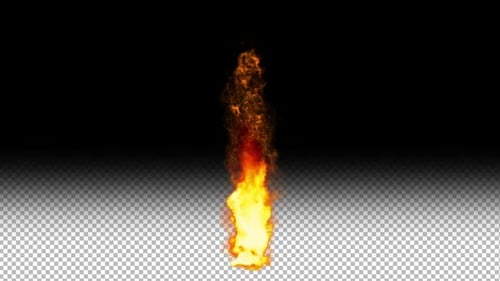 Realistische Feuerflammen mit Alpha