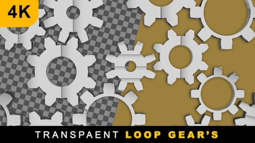 Transparent Loop Gear's Abstract Background
