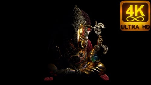 Dive into this vivid Ganesha VJ seamless loop visual masterpiece 120 BPM