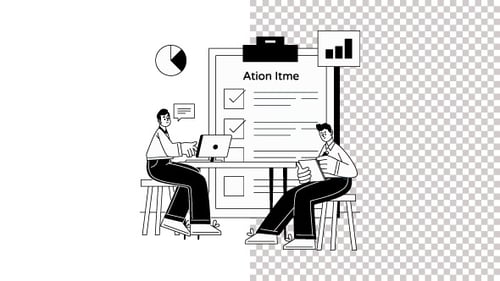 Alpha-Kanal für Arbeitsausführungsanimation