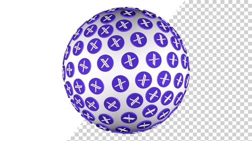 Icônes Twitter Sphere Violet