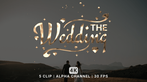 The Wedding Text Animation