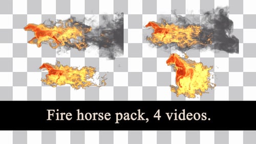 Burning Horse Elemental Transition Overlay