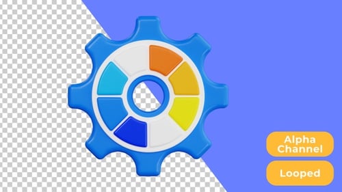 3D Animated Color Setting | Design and Development | Alpha Channel