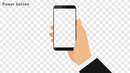 Animation mit den Händen von Mobiltelefonen