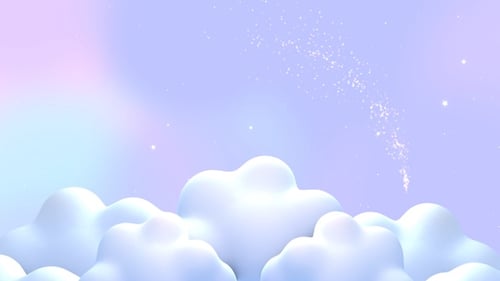Clouds Wth Magic Sparkles