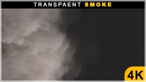 Floating Brown Dust Or Smoke On Air Animation On Transparent Background