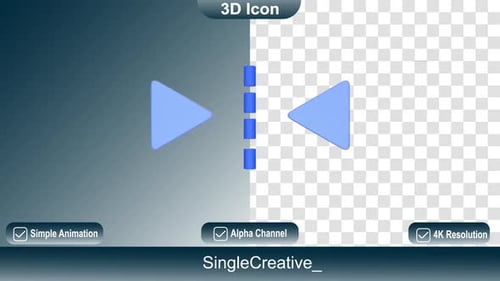 3 D Icon Miror Tools Animation