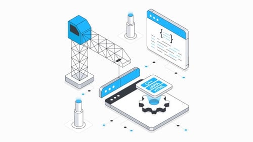Web Development Isometric Animation Alpha Channel