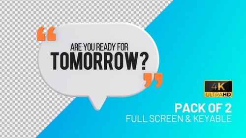Are You Ready For Tomorrow speech bubbles
