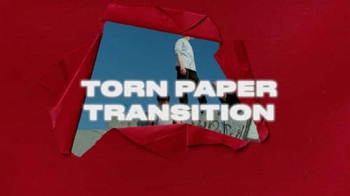 Dynamic Torn Paper Transition with Rough Edges Reveal