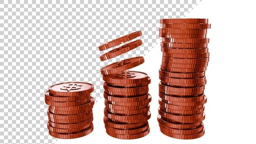 USD Copper Coins Tower V3