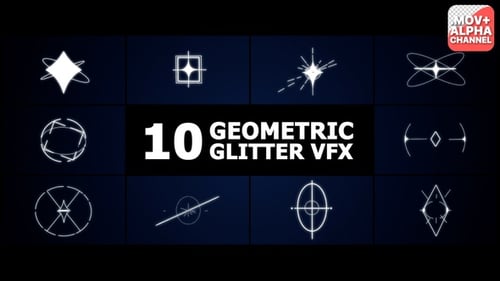 Geometric Glitter VFX | Motion Graphics