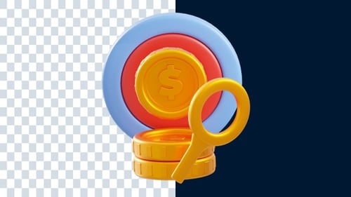 Investment Target 3D Animations | Alpha Channel