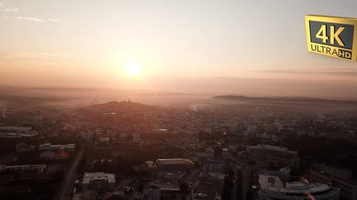 Aerial Descending Footage Of City Turkey 24