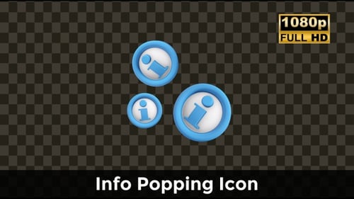 Fluid 3D Information Icon Element Animation