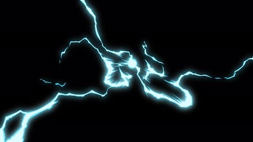 Blue light fx explosion with transparent background