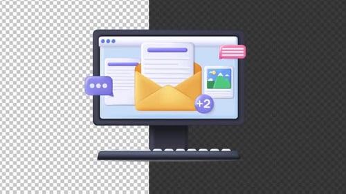 Email Service Notification Animation Alpha