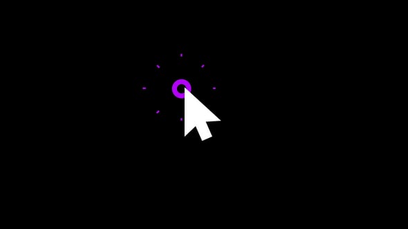 Animated Cursor Click Effect with Expanding Dots, Elements Motion ...