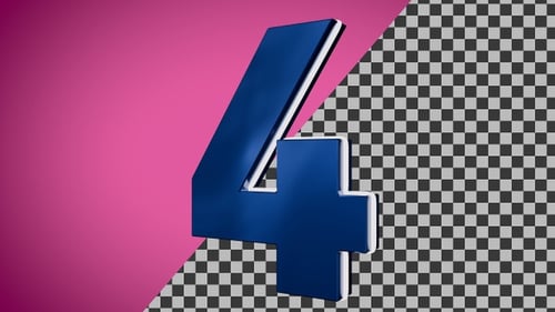 Spinning Number 4 | UHD | 60fps