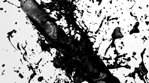 Splash Collision V3 mit schwarzer Tinte