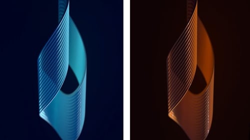 Abstract Fluid Helix Shape Loop Motion Background