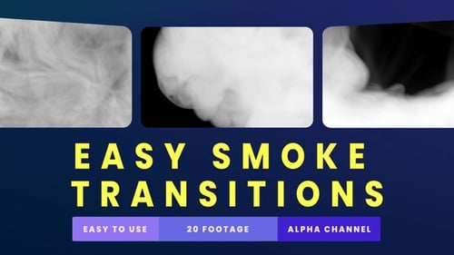 Atmosphärischer Alpha-Kanal mit realistischen Rauchübergängen