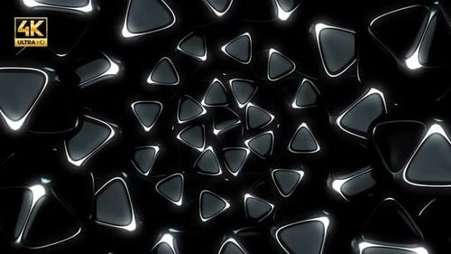 Abstract Dark Silver 4K