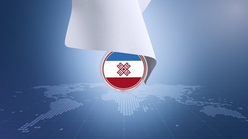 Elegant Fabric Cloth Reveal for Corporate Identity Animation