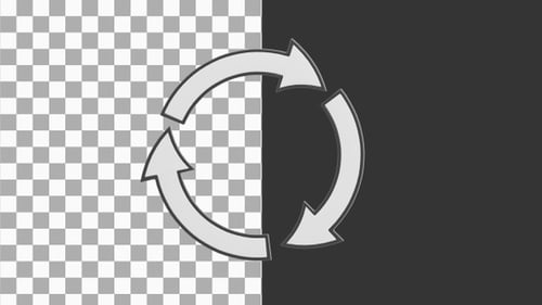 3D Animation of Arrows | Alpha Channel