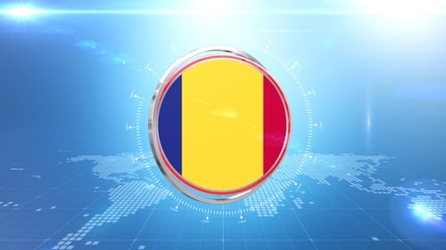 Futuristic Circular Broadcast Opener with Content Reveal