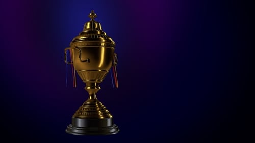 Gold Trophy 4k Background Loop V.2